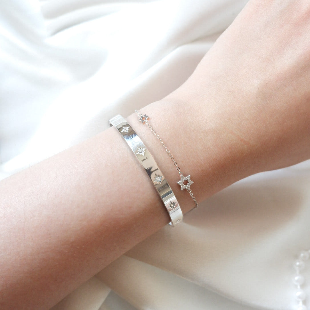 Faye Bangle (Silver)