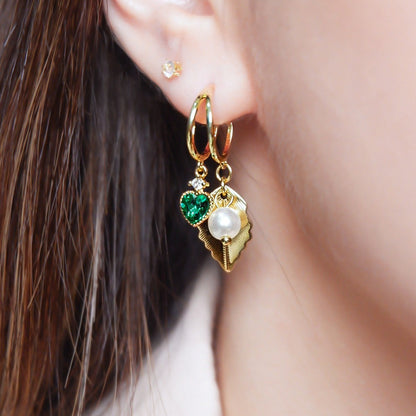 Anthurium Earrings (Gold)