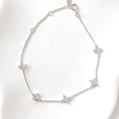 Hailey Clover Bracelet (Silver)