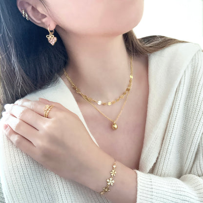 Whimsical Layered Necklace (Gold)