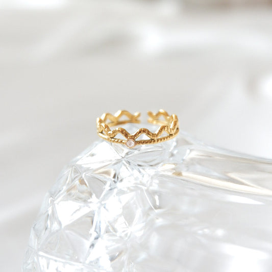 Khloe Adjustable Ring (Gold)