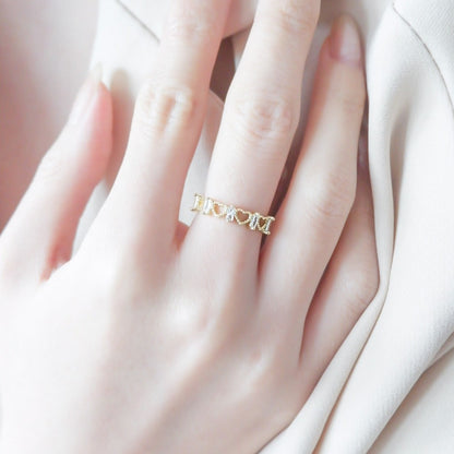 Aphrodite Hearts Adjustable Ring (Gold)