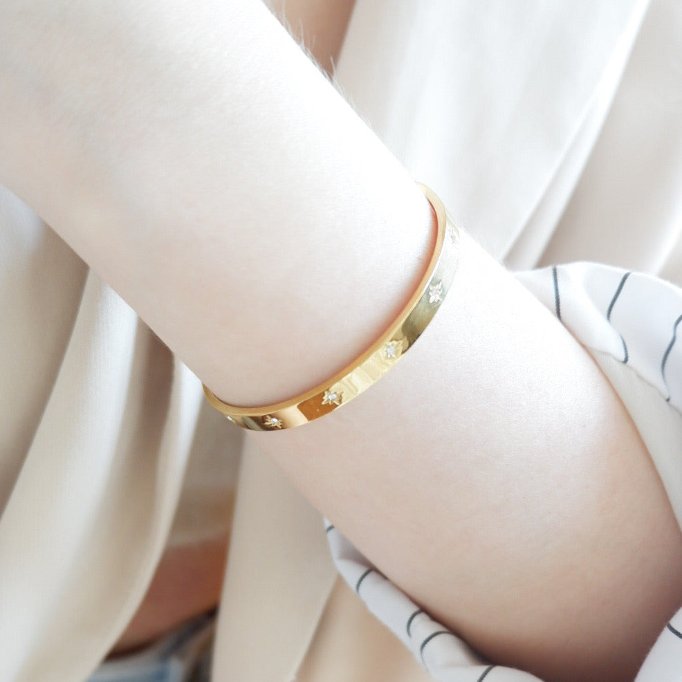 BACKORDER Faye Bangle (Gold)