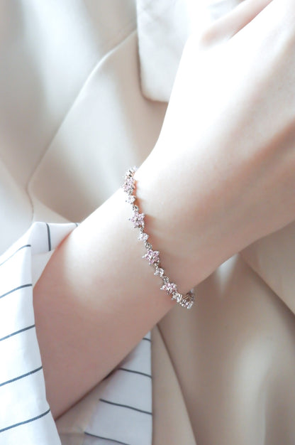 Sakura Starry Night Bracelet (Silver)