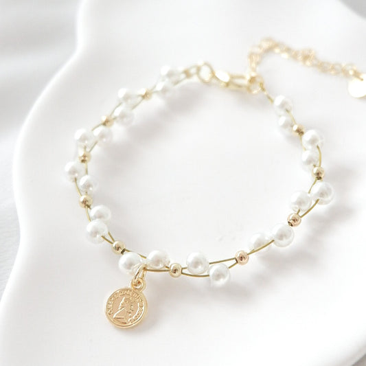 Tiffany Pearl Bracelet (Gold)