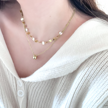 Whimsical Layered Necklace (Gold)