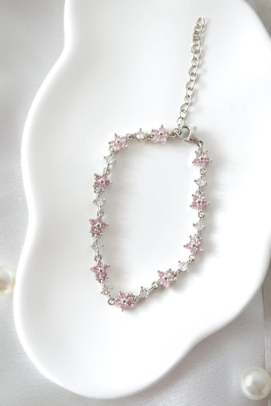 Sakura Starry Night Bracelet (Silver)